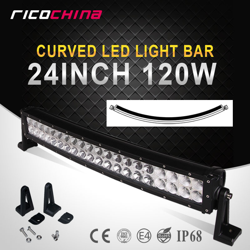 led light bar 120W弧形雙排長條燈 頂燈彎燈 LED工作 改裝照明燈工廠,批發,進口,代購