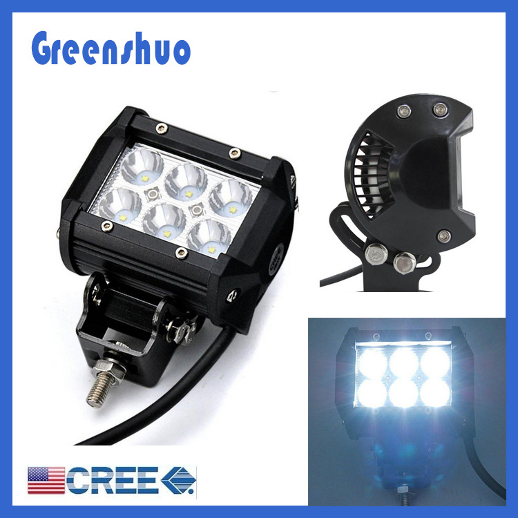 正品美國cree 18W 4英寸工作燈 6led工作燈 摩托車探索燈 改裝燈工廠,批發,進口,代購