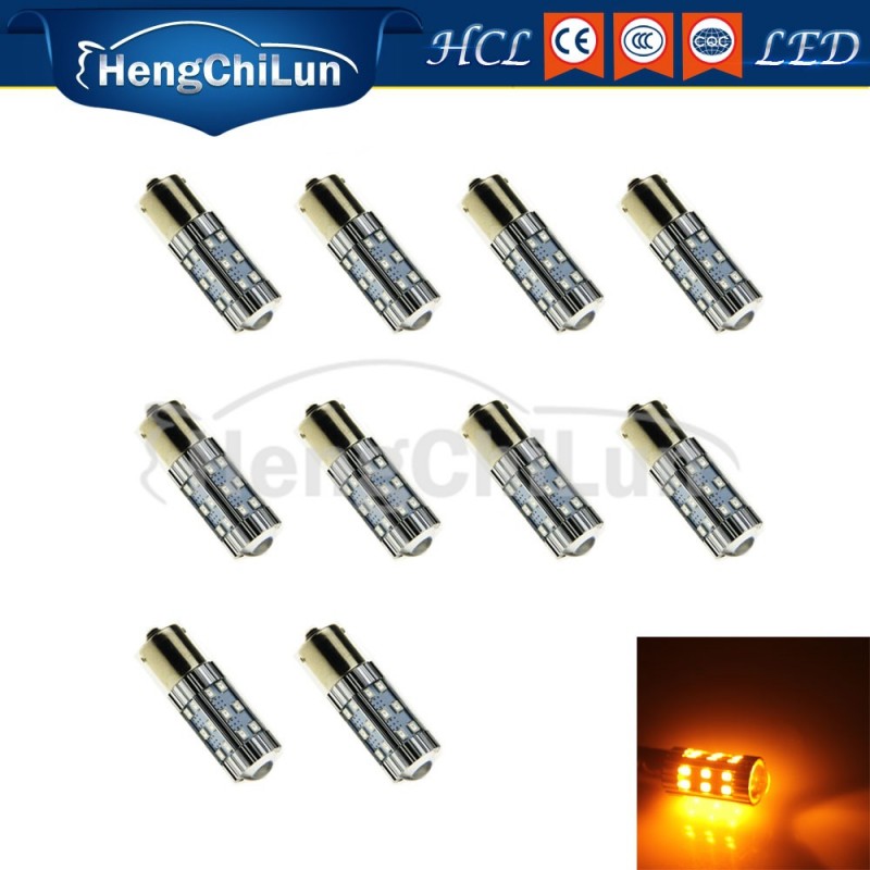 P21W S25 1156 Led 汽車燈24X2835+1CREE6.5W 轉向燈,倒車燈黃色工廠,批發,進口,代購