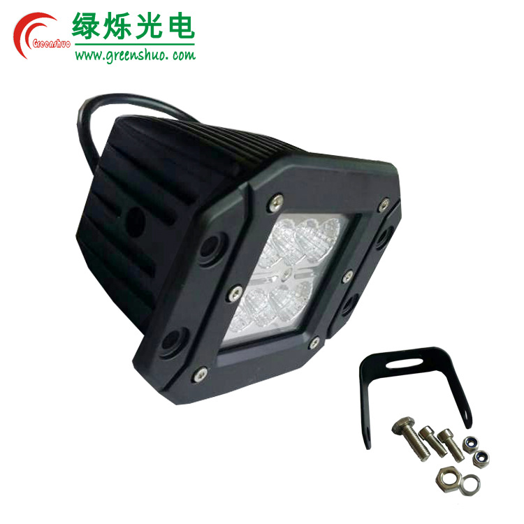 18W led工作燈 12v 24v車用射燈 led貨車燈 越野改裝燈工廠,批發,進口,代購