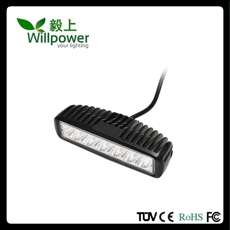 18W LED工作燈越野車頂燈 LED長條燈工程車檢修燈工廠,批發,進口,代購