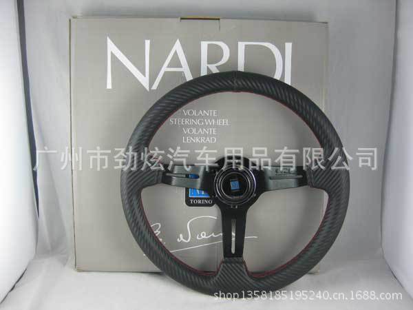 Nardi改裝方向盤 13寸賽車方向盤5174 nd碳纖方向盤 黑色支架工廠,批發,進口,代購