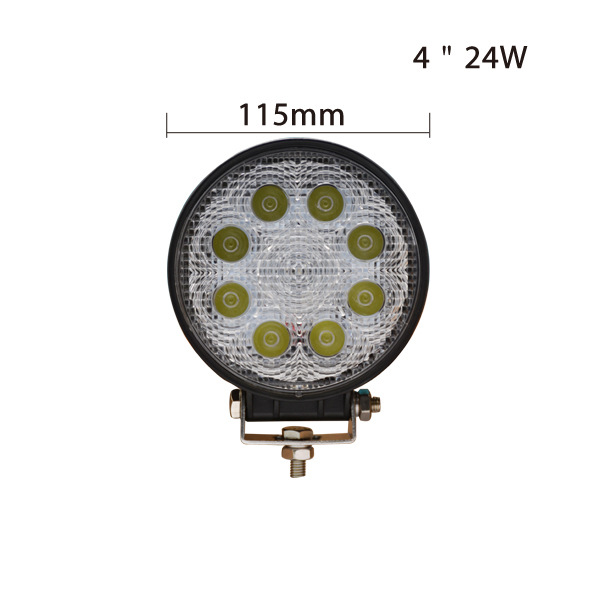 汽車LED工作燈 改裝越野車頂燈 車載探照燈 輔助燈 照明車頂 24W工廠,批發,進口,代購