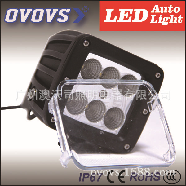 澳沃司廠傢30W3寸LED工作燈CREE led越野車方燈牧馬人A柱射燈霧燈工廠,批發,進口,代購