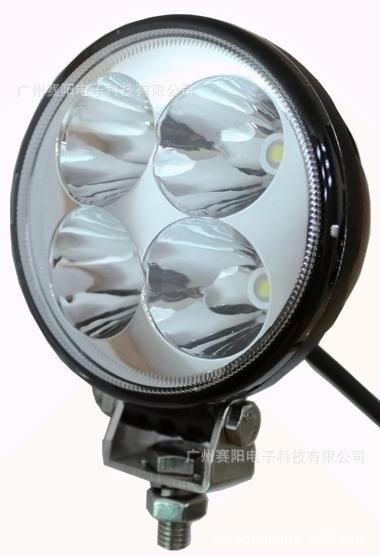 通用圓形12WLED貨車燈 倒車燈 LED12W 工作燈 大卡車燈 聚光/泛光工廠,批發,進口,代購