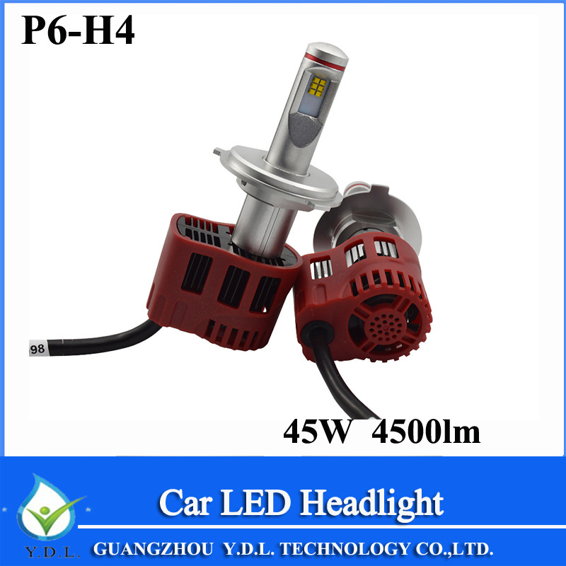 外貿新品 高亮LED汽車大燈 H4遠近光 4500LM 45W 前大燈 LED車燈工廠,批發,進口,代購