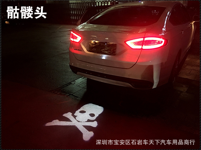 汽車LOGO尾燈 通用鐳射後霧燈 LOGO車標防追尾LED警示燈裝飾燈工廠,批發,進口,代購