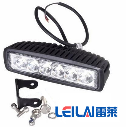 摩托車18w LED一字工作燈 改裝外置前大燈 LED改裝車頂燈聚光散光工廠,批發,進口,代購