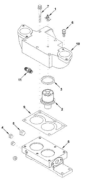 東風康明斯發動機所有配件 康明斯發動機節溫器殼3065804工廠,批發,進口,代購