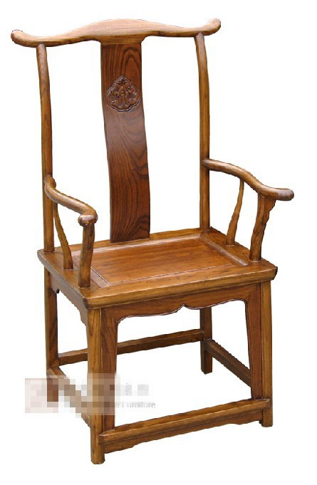 四出頭官帽椅 (木雕仿古傢具；中式明清坐椅；客廳實木榆木)工廠,批發,進口,代購