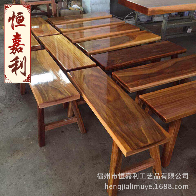 進口奧坎實木條凳 復古板凳奧坎實木餐椅傢具凳子定製加工定製工廠,批發,進口,代購