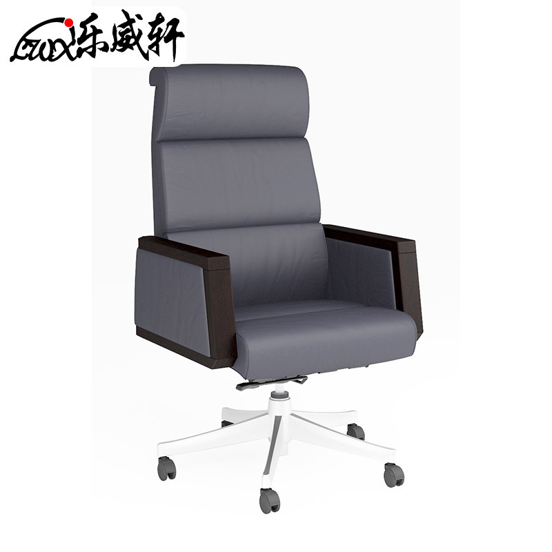 A老板椅真皮大班椅可躺實木椅子轉椅傢用牛皮中班椅DA2054A工廠,批發,進口,代購