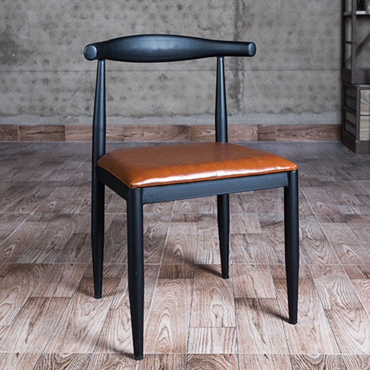 美式鐵藝餐椅茶餐廳創意牛角椅奶茶咖啡廳鐵藝休閒彩色椅子可定做工廠,批發,進口,代購