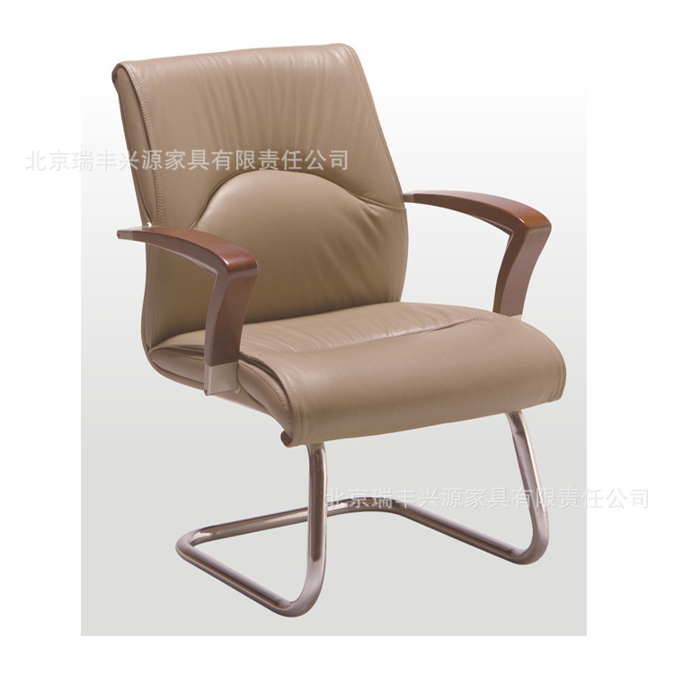 北京專業傢具廠傢生產駝色皮質辦公弓形椅會議椅班前椅工廠,批發,進口,代購