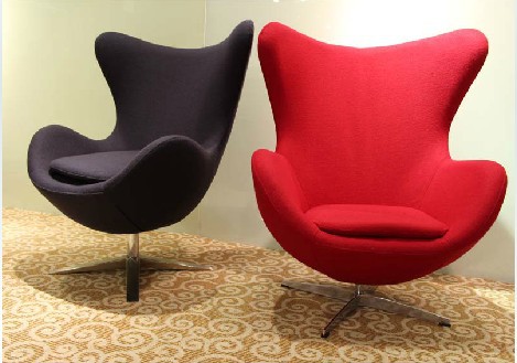 靈感傢具熱銷客廳佈藝休閒椅北歐設計玻璃鋼蛋形椅扶手皮製雞蛋椅批發・進口・工廠・代買・代購