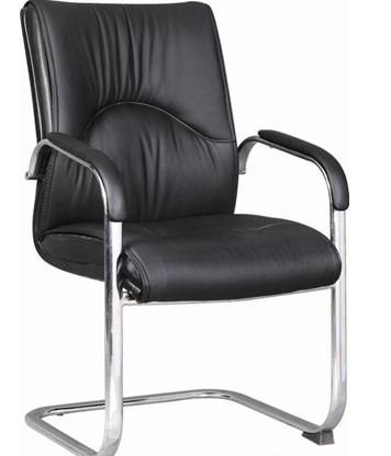 新款弓形椅 真皮班前椅 頭層牛皮老板椅 辦公椅 員工椅子 簡約工廠,批發,進口,代購