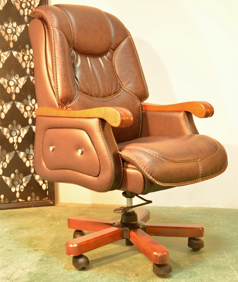 廠傢直銷頭層黃牛皮可旋轉老板椅 現代簡約真皮辦公椅工廠,批發,進口,代購