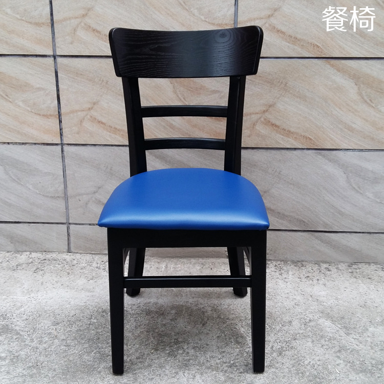 雙林 茶餐廳椅 實木餐椅韓國餐廳椅子水冬瓜餐椅簡約休閒靠背椅批發・進口・工廠・代買・代購