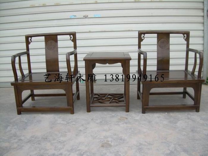 供應東陽木雕傢具  型號：A137  中式仿古休閒椅三件套工廠,批發,進口,代購