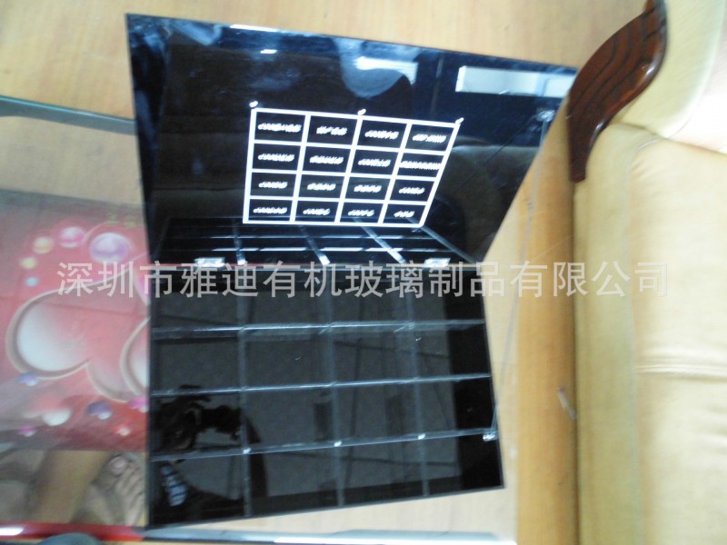 深圳龍崗同樂有機玻璃傢具 高檔透明儲物櫃子 黑色透明展示盒批發・進口・工廠・代買・代購