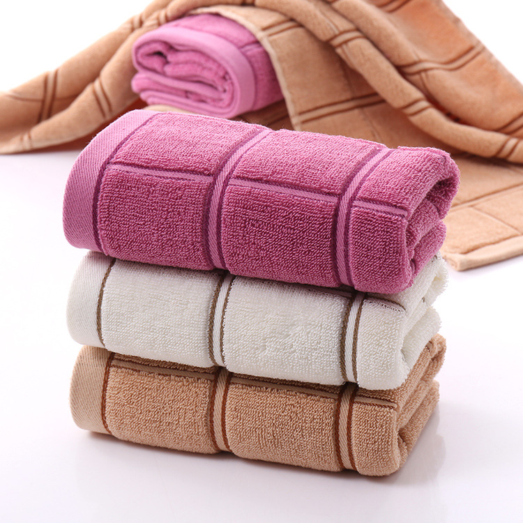 純棉32股簡約方塊方格毛巾 超市正品 廠傢毛巾批發批發・進口・工廠・代買・代購