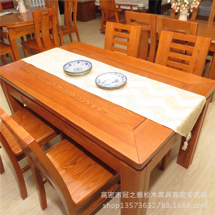 純實木餐桌椅-----莫言傢鄉高密廠傢直供，物美價廉13573632788批發・進口・工廠・代買・代購