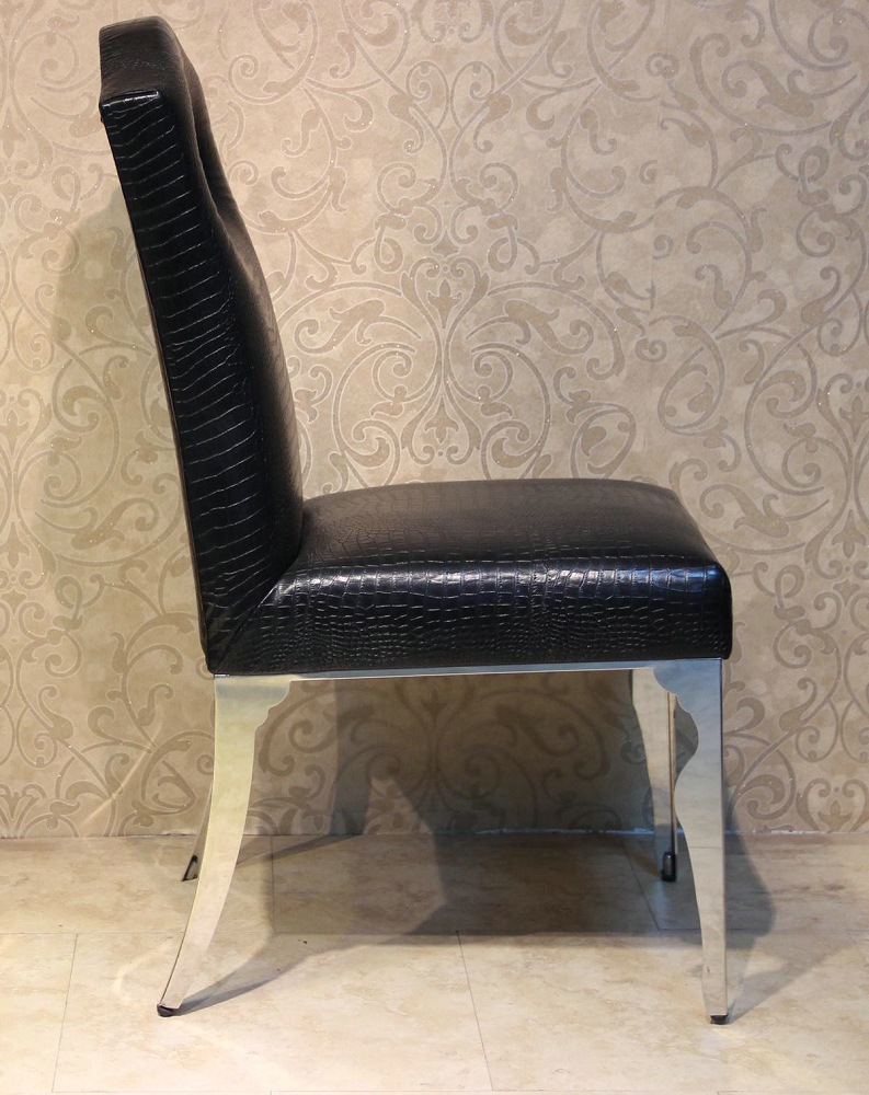 新古典後現代 時尚餐椅 椅子 不銹鋼餐椅 高檔真皮餐椅YT305批發・進口・工廠・代買・代購