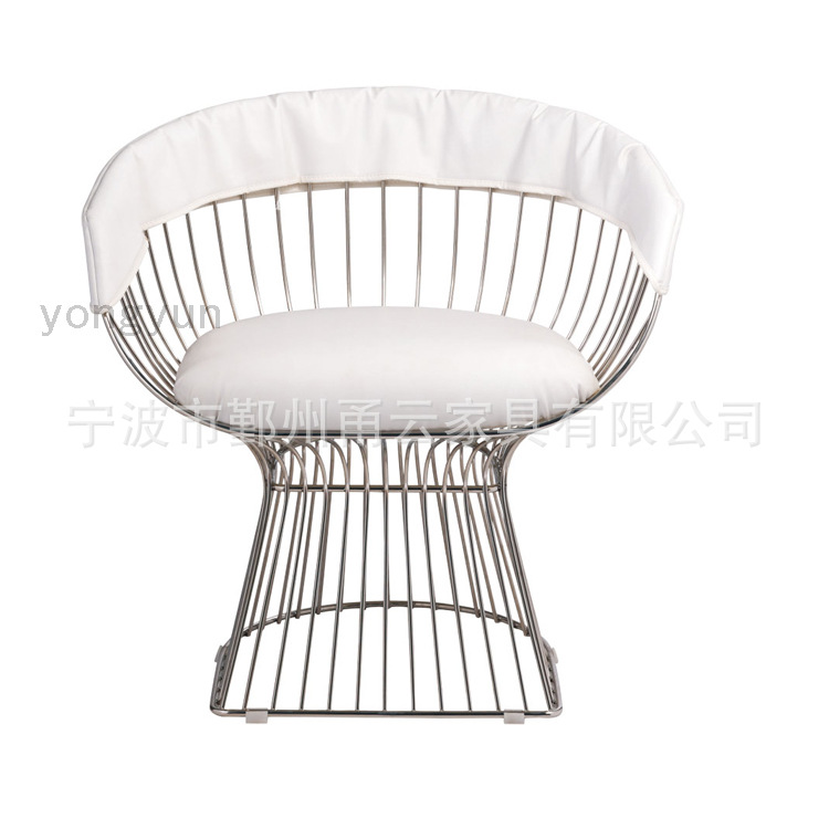 普拉特納Platner lounge Chair鐵絲椅洽談椅咖啡餐桌椅不銹鋼椅子工廠,批發,進口,代購