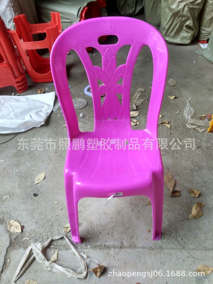 廠傢批發成人塑料椅子 靠背椅 排檔椅 沙灘休閒椅 塑膠無扶手椅批發・進口・工廠・代買・代購