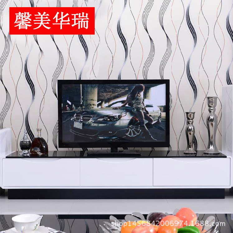 TV116 特價帶儲物功能鋼化玻璃烤漆電視櫃 簡約現代客廳傢具工廠,批發,進口,代購