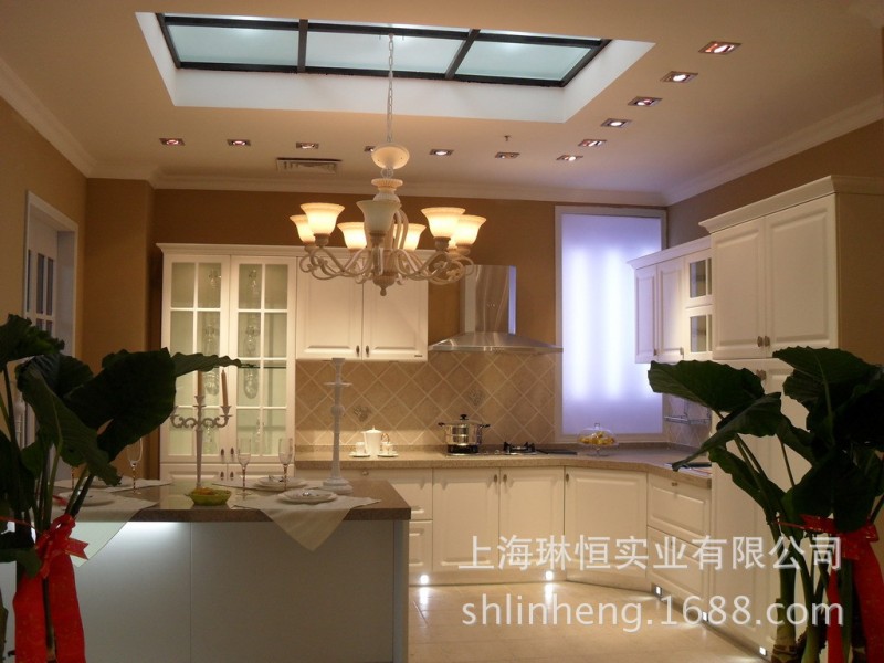 上海整體櫥櫃定製 模壓門板整體廚房 簡歐風格 廠傢直銷批發・進口・工廠・代買・代購