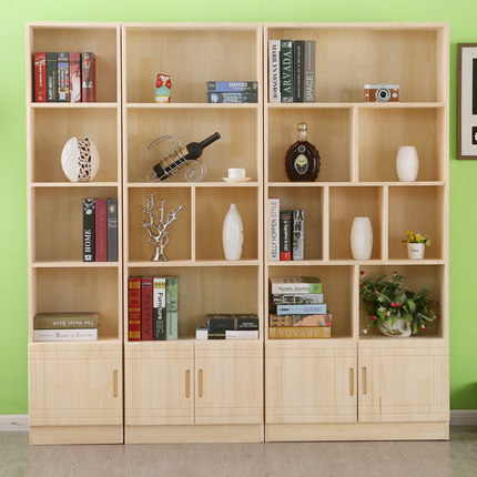 高檔松木客廳傢具展示櫃書房書櫃書架一件代發創意置物架貨架定製工廠,批發,進口,代購