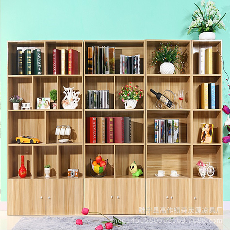 書櫃書架自由組合櫃子簡約現代置物架實木簡易宜傢特價書櫥工廠,批發,進口,代購