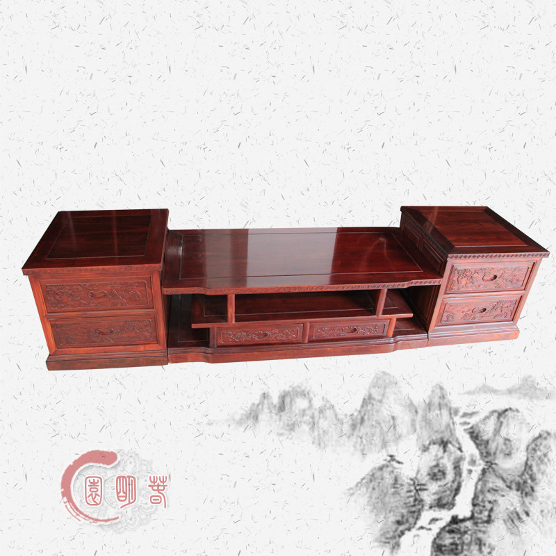 紅木古典實木傢具 紅檀電視櫃 可訂做 新會仿古傢具批發 熱銷中工廠,批發,進口,代購