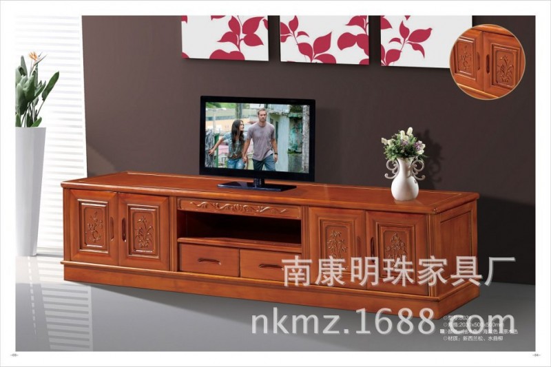 廠傢熱銷 優質實木松木電視櫃 簡約時尚 實木客廳傢具批發802#工廠,批發,進口,代購