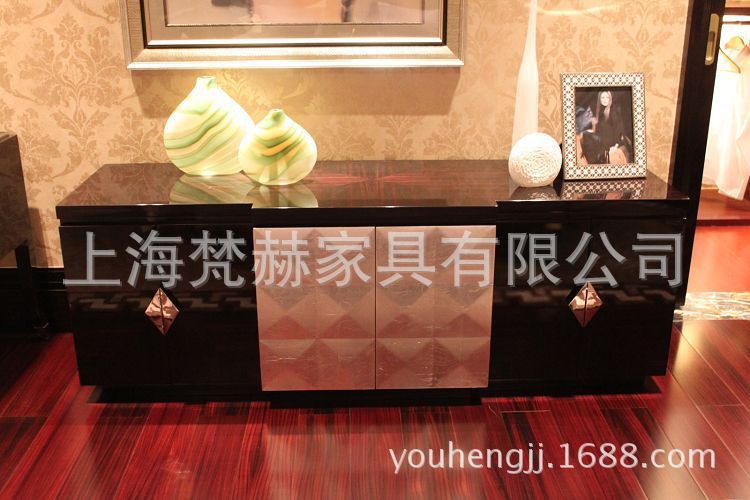 上海 星河灣傢具定製 黑檀 電視櫃 黑檀 樣板房傢具 定製	a061工廠,批發,進口,代購