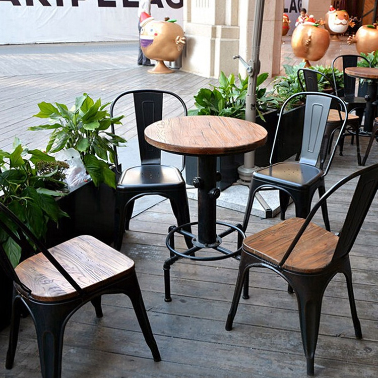 美式復古咖啡廳桌椅 奶茶店甜品店桌椅 戶外小型休閒鐵藝桌椅組合工廠,批發,進口,代購