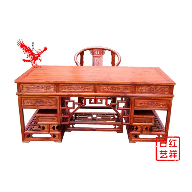 書法桌寫字樓辦公桌椅組合 明清仿古傢具中式實木老板辦公桌批發工廠,批發,進口,代購