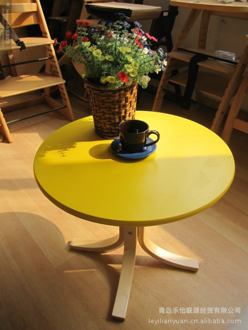 【廠傢直銷】木製咖啡圓桌子 多款顏色可拆卸小茶幾工廠,批發,進口,代購