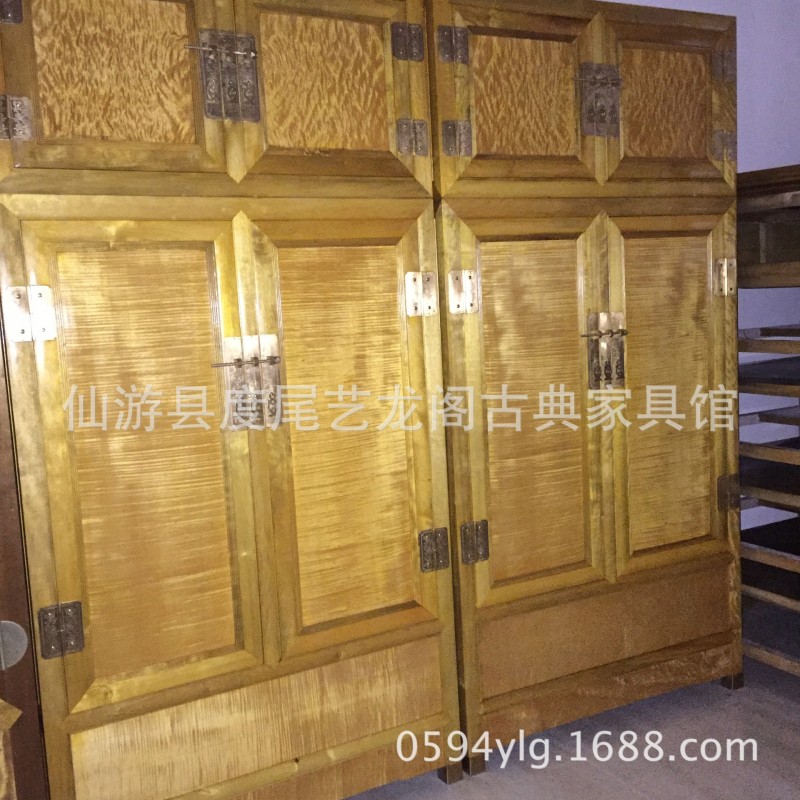 藝龍閣古典傢具金絲楠頂廂櫃（衣櫃）大葉楠滿紋理廠傢直銷批發・進口・工廠・代買・代購