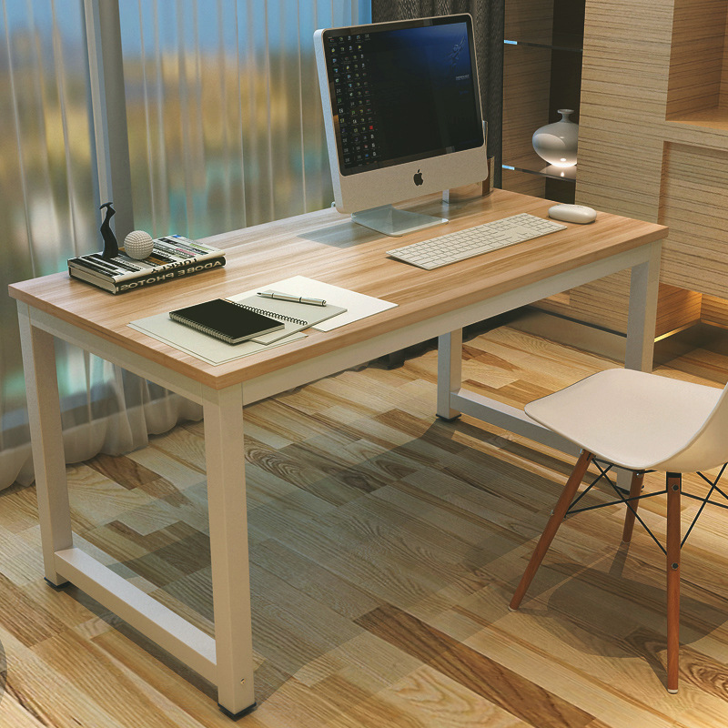 簡約現代鋼木桌傢用電腦桌臺式桌書桌學生寫字臺雙人辦公桌會議桌批發・進口・工廠・代買・代購