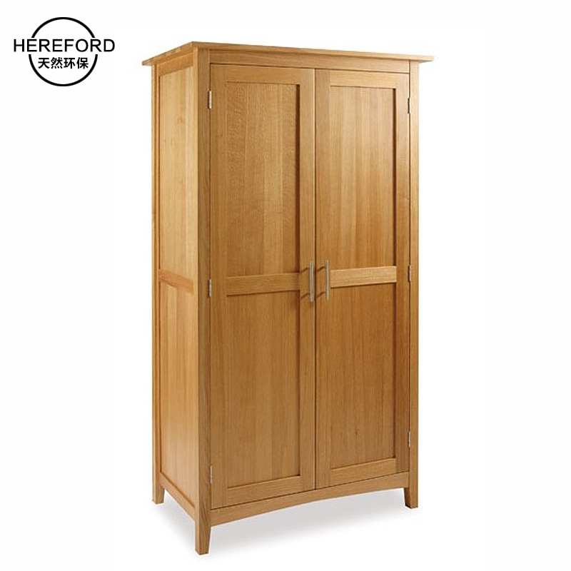 全實木衣櫃橡木 北歐簡約二三門衣櫥現代環保臥室原木質傢具包郵批發・進口・工廠・代買・代購