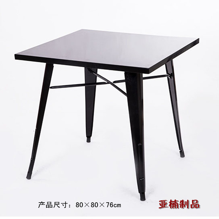 廠傢直銷 鐵質桌子 鐵皮桌 金屬質感 堅固耐用 80cm方桌餐桌批發・進口・工廠・代買・代購