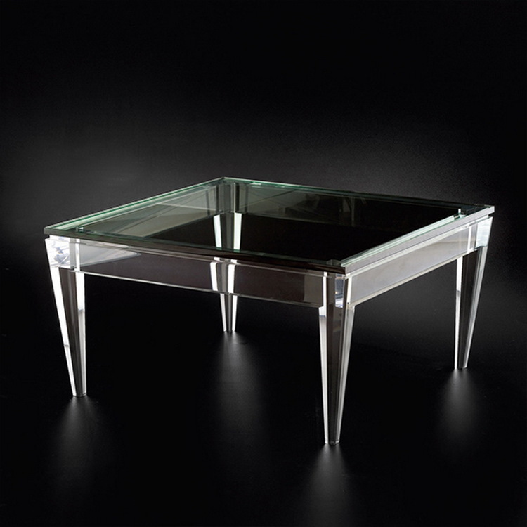 時尚透明亞克力桌子 高檔有機玻璃展示型方形餐桌批發・進口・工廠・代買・代購