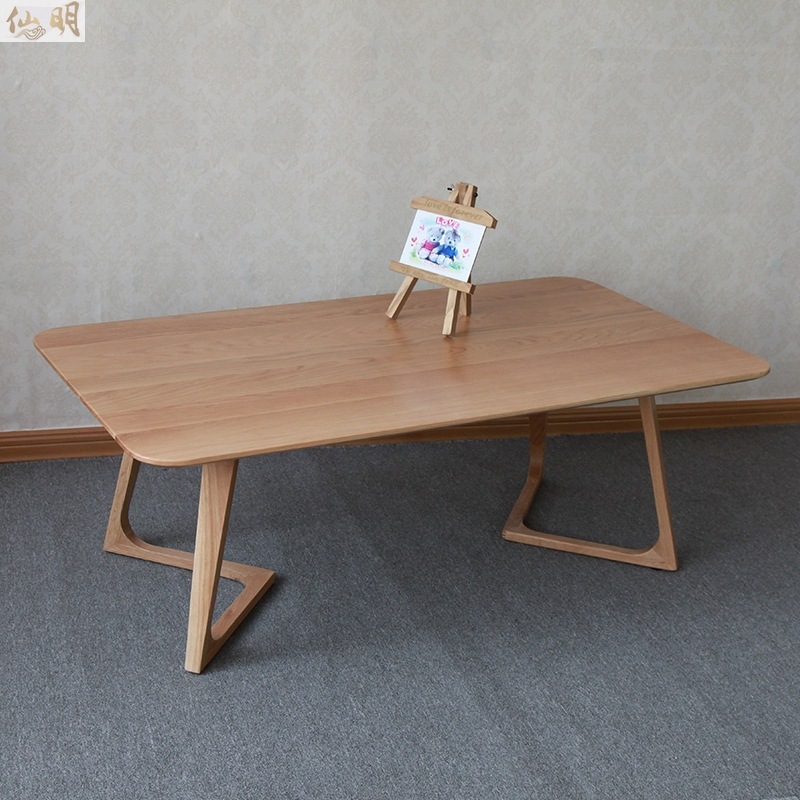 簡約現代餐桌創意異形腿實木長方形餐桌椅組合北歐宜傢休閒咖啡桌批發・進口・工廠・代買・代購