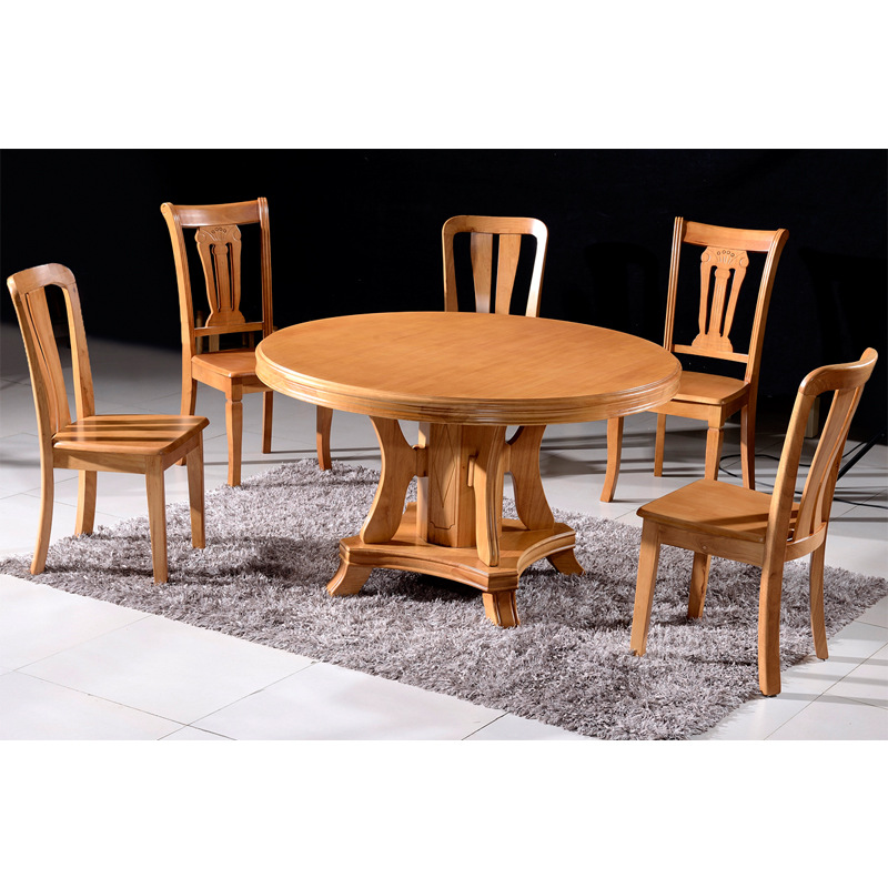 成都廠傢直銷新款實木餐桌椅組合中式傢具餐桌椅圓桌代理加盟批發批發・進口・工廠・代買・代購