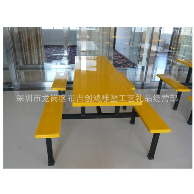 玻璃鋼4人鐵靠背桌椅，深圳銷量觀瀾玻璃鋼餐桌椅小區物業工廠工廠,批發,進口,代購