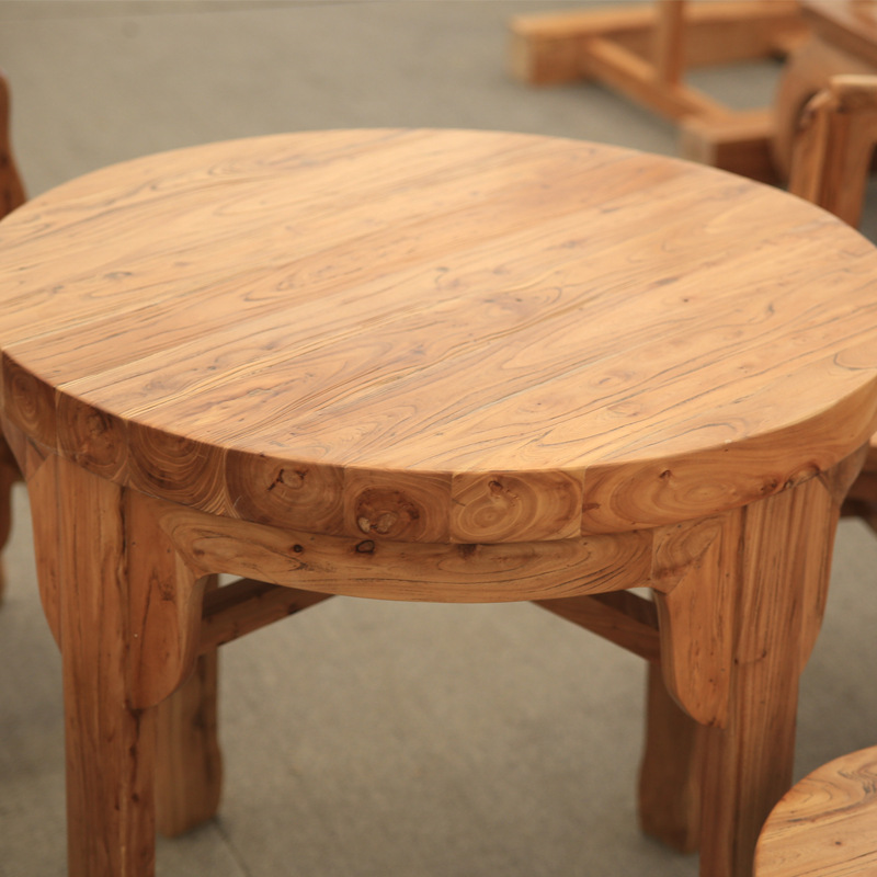 【廠傢直銷】老榆木咖啡桌椅 供應高質量老榆木咖啡桌椅工廠,批發,進口,代購