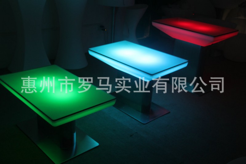 廠傢批發咖啡桌組合led發光休閒傢具 led塑膠發光傢具工廠,批發,進口,代購