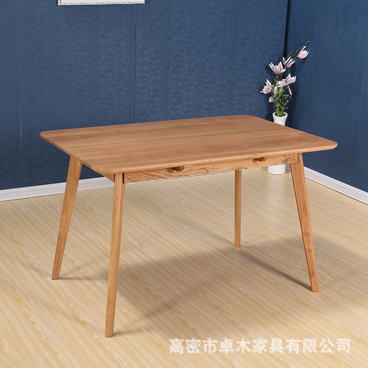 純實木餐桌 實木傢具 現代 簡約 白橡木 餐廳傢具 廠傢定製批發・進口・工廠・代買・代購